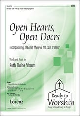 Open Hearts Open Doors SATB choral sheet music cover
